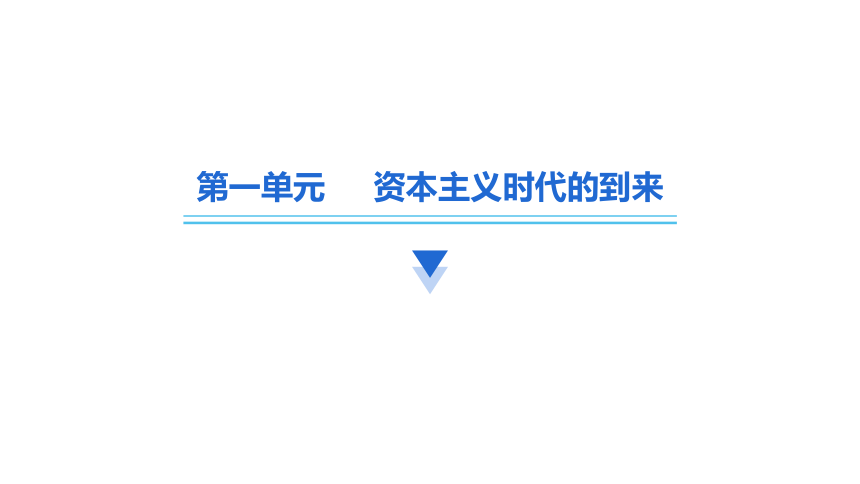 2024中考一轮复习：世界近代史：第一单元 资本主义时代的到来课件（78张PPT)