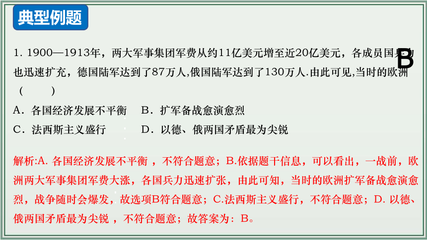 主题31：第一次世界大战和战后初期的世界【初中历史中考一轮复习课件  全国通用】统编版