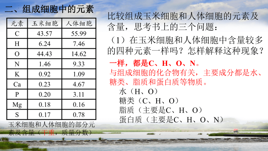 2.1细胞中的元素和化合物课件 (共53张PPT3份视频)人教版2019必修1