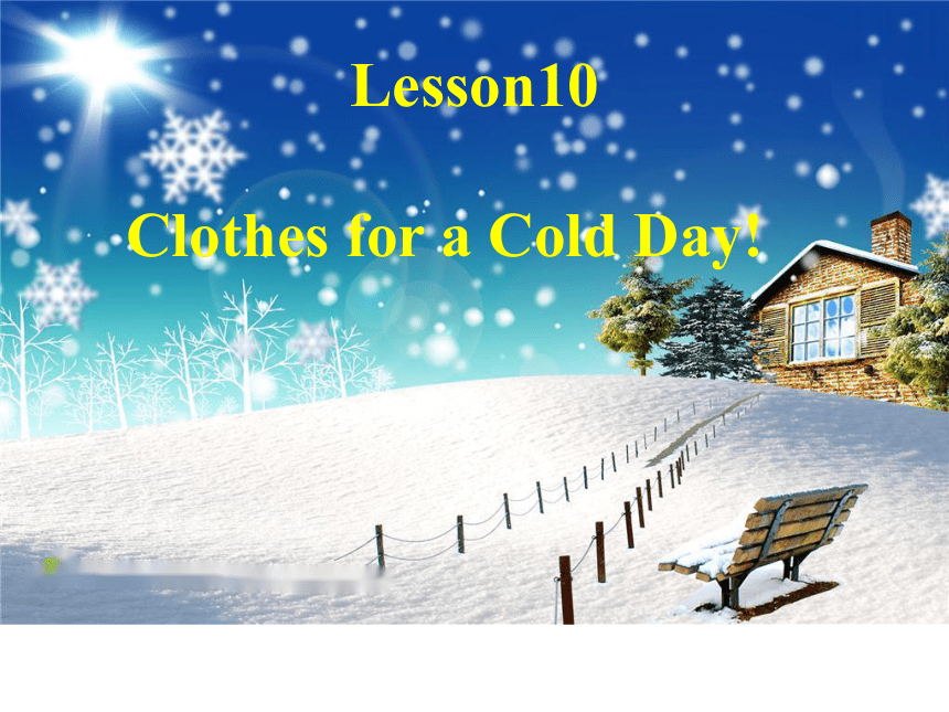 Unit 2 Colours and Clothes Lesson 10 Clothes for a Cold Day课件（25张PPT）