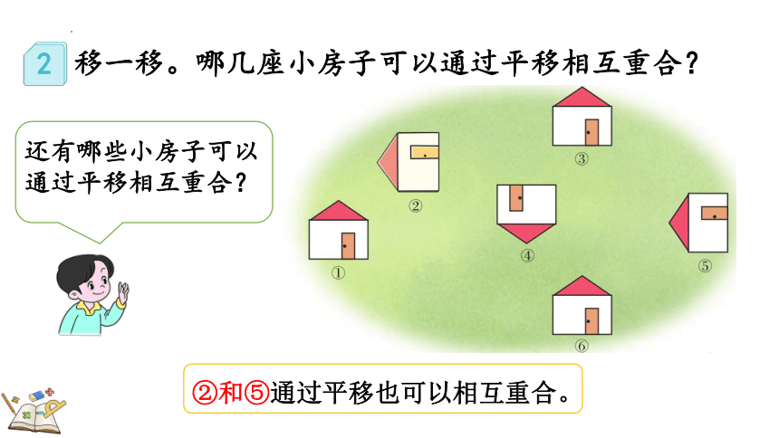 人教版数学二年级下册3.2 认识生活中的平移现象（课件）(共20张PPT)