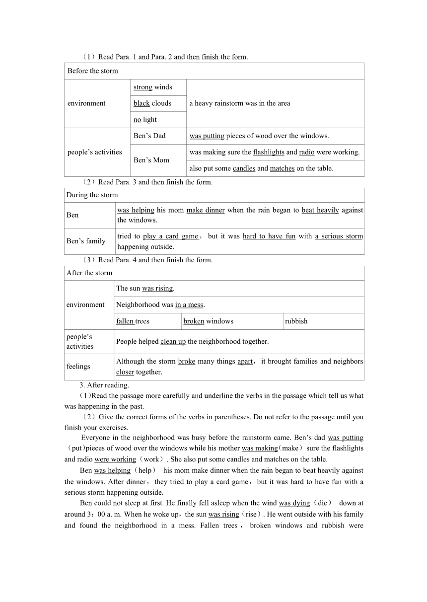 UNIT 5 Period 2 （Section A 3a-4c）教学详案