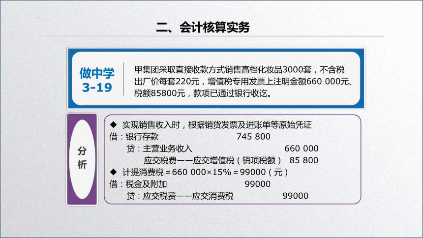 学习任务3.3 消费税会计核算 课件(共29张PPT)-《税务会计》同步教学（高教版）