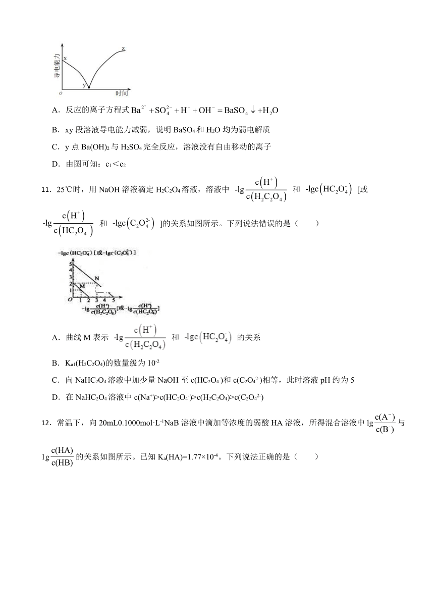 3.1 弱电解质的电离平衡 同步训练 （含解析）2023-2024学年高二上学期化学苏教版（2019）选择性必修1