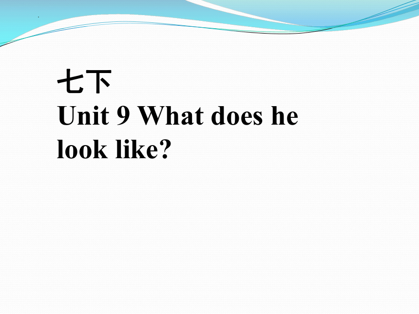 Unit 9 What does he look like?单词课件 (共38张PPT)