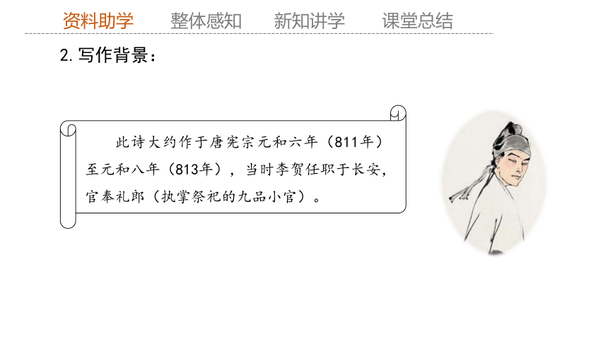 古诗词诵读《李凭箜篌引》 课件(共22张PPT) 2023-2024学年高二语文部编版选择性必修中册