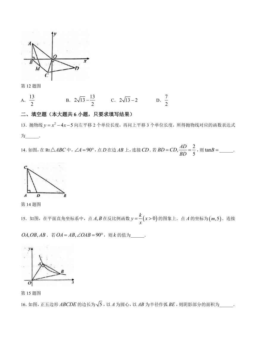 山东省泰安市肥城市2023-2024学年九年级上学期期末数学试题（含答案）