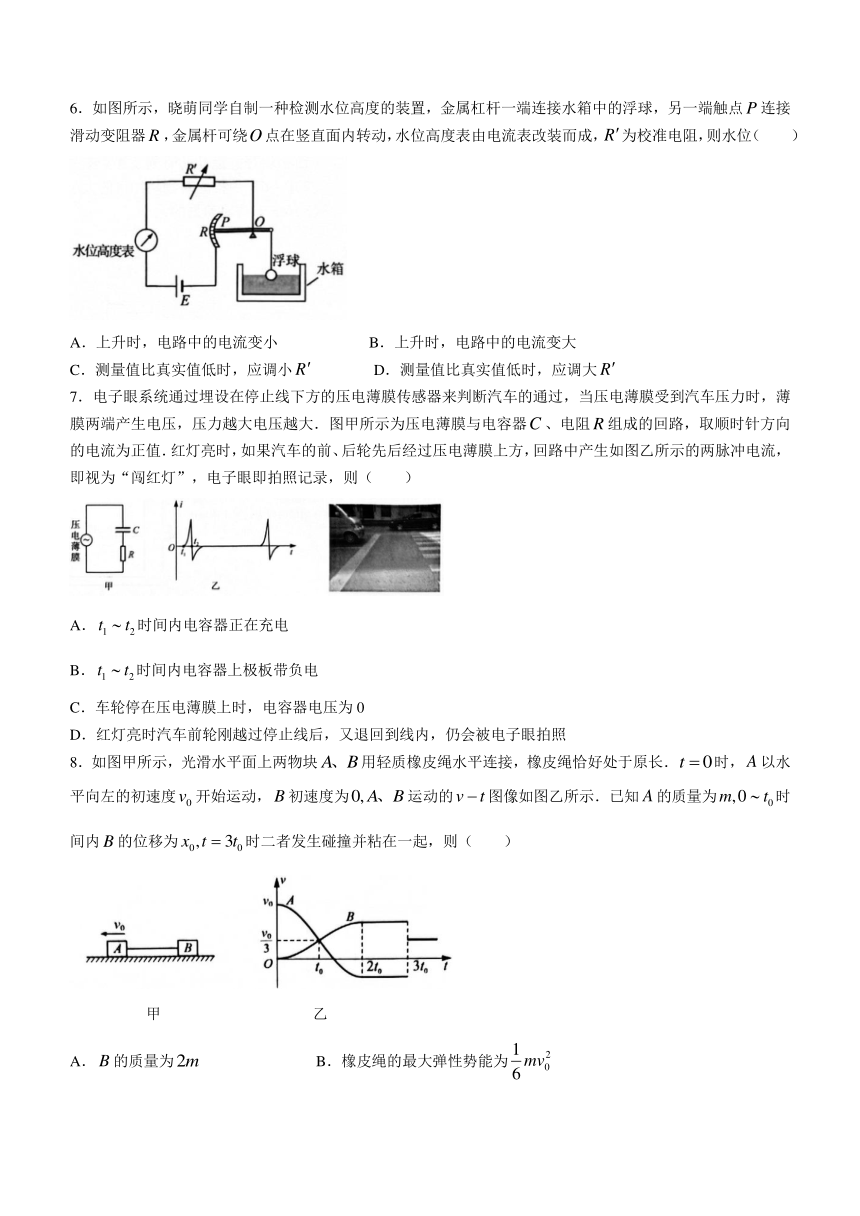 福建省厦门市2023-2024学年高二上学期质量检测（期末）物理试题（含答案）