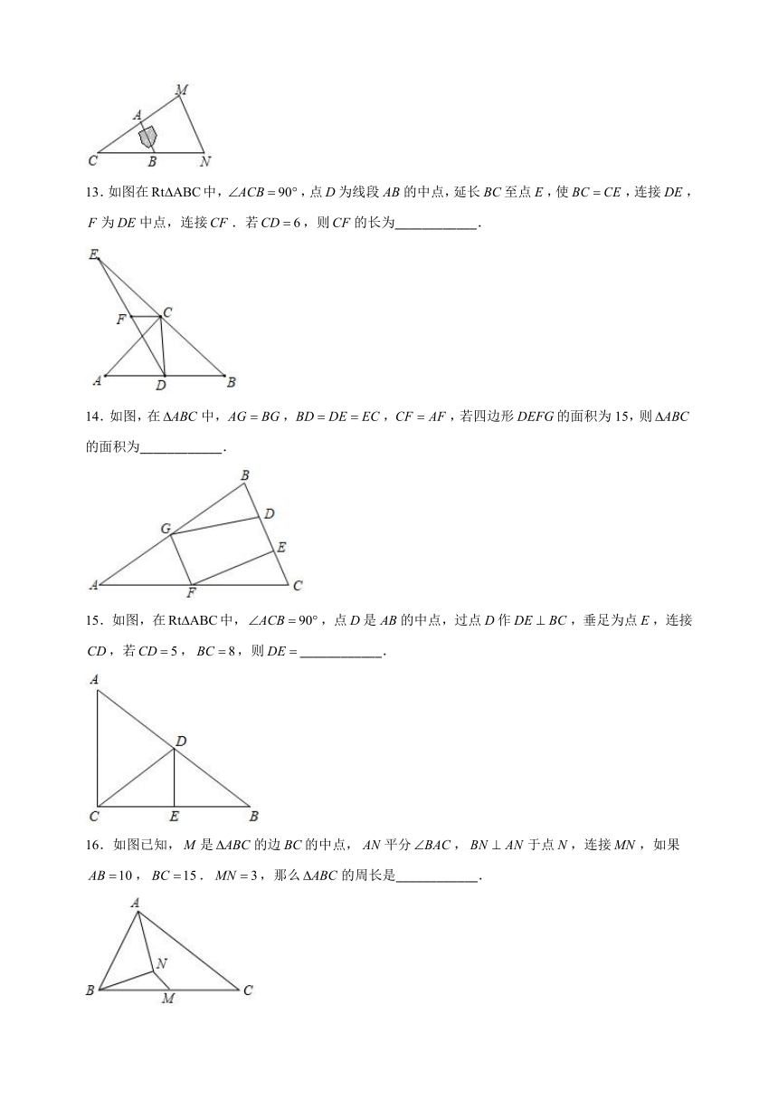 9.10三角形的中位线2023-2024学年苏科版八年级下册数学尖子生同步培优练习（含解析）