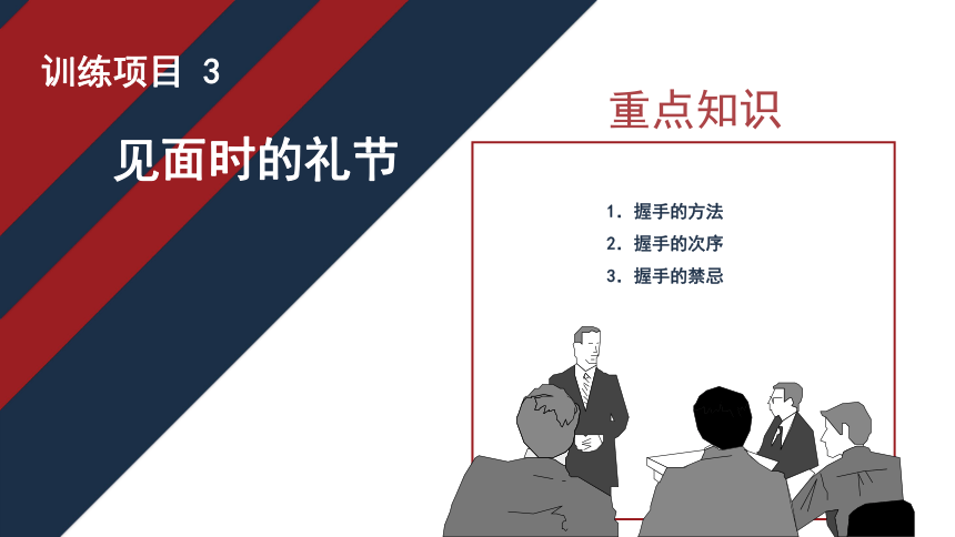 4.3 见面时的礼节 课件(共12张PPT)《商务礼仪》同步教学（电子工业版）