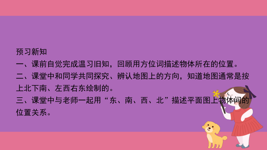 三年级下册数学人教版认识平面图上的东、南、西、北课件(共15张PPT)