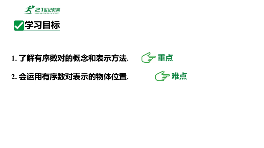 7.1.1有序数对 课件2023-2024学年度人教版数学七年级下册(共22张PPT)