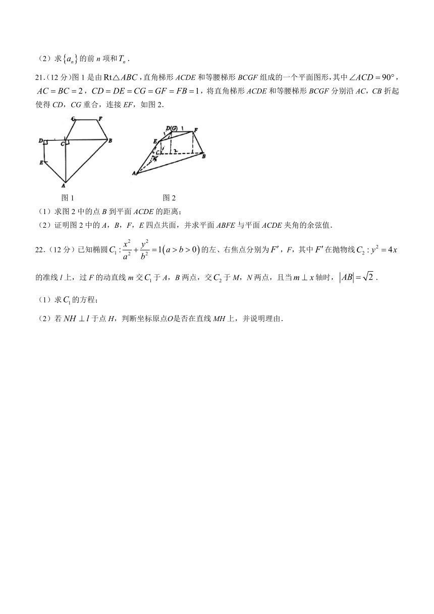 山东省聊城市2023-2024学年高二上学期1月期末教学质量抽测数学试题（含答案）