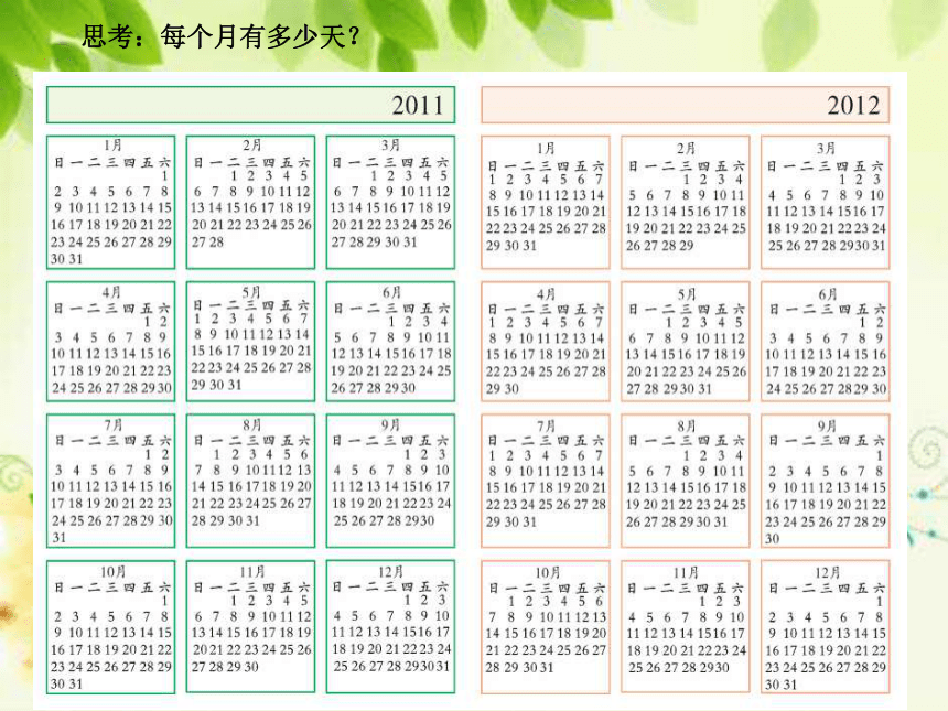 人教版数学三年级下册年、月、日课件(共16张PPT)