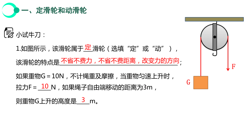 12.2 滑轮+ 课件（共39张PPT）学年人教版八年级物理下册