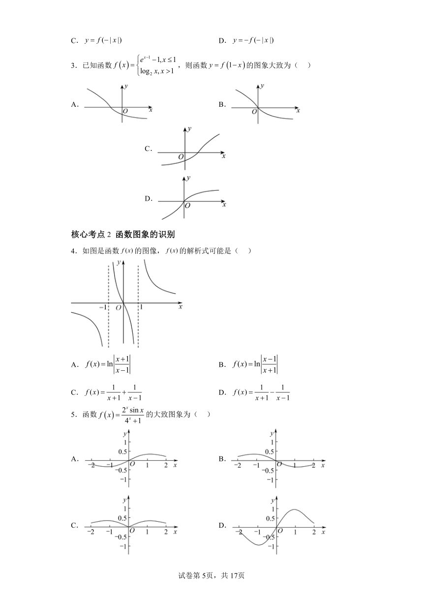 第二章函数的概念与性质第九节函数的图象（讲）2024届高三数学（新高考）一轮复习（含解析）