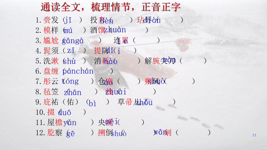 13.1 《林教头风雪山神庙》课件(共34张PPT) 2023-2024学年统编版高中语文必修下册