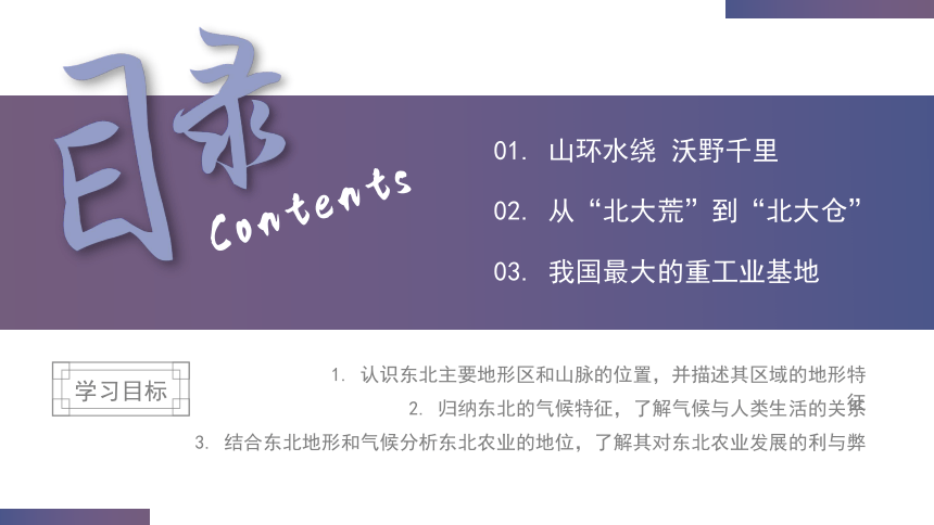 第六章第二节 “白山黑水”——东北三省 课件