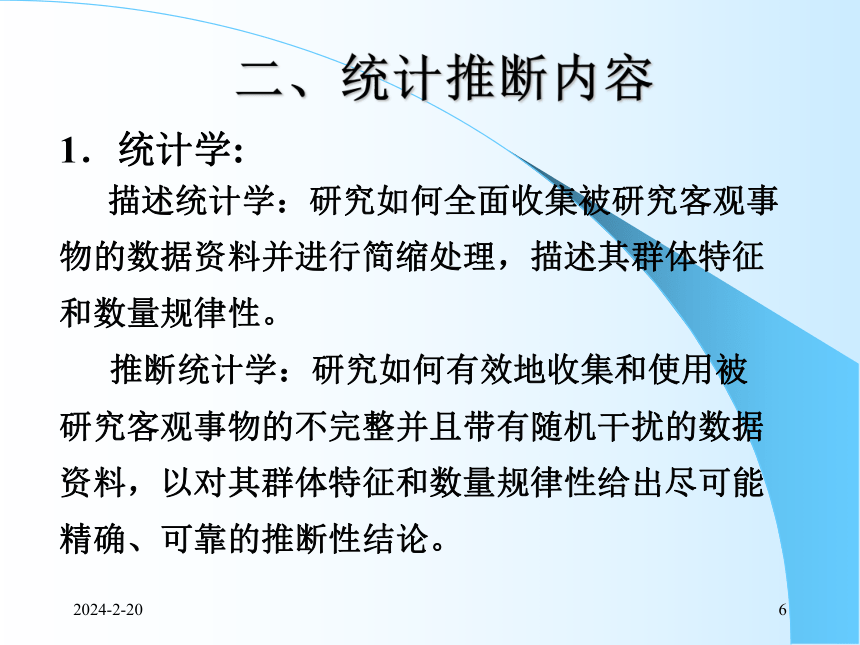 7抽样推断 课件(共60张PPT)- 《统计学理论与实务》同步教学（人民邮电版）