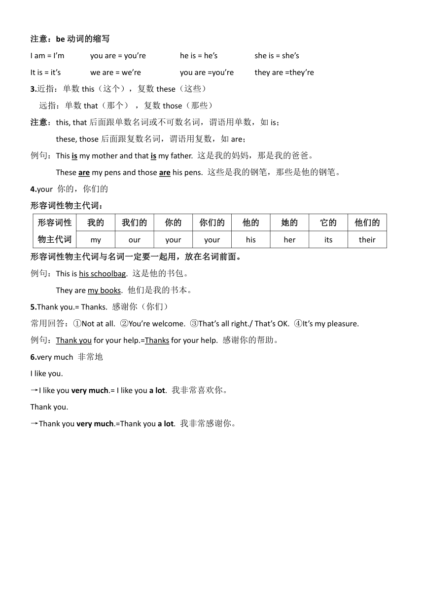 Lesson 1-Lesson 2（讲义）新概念英语第一册上半册