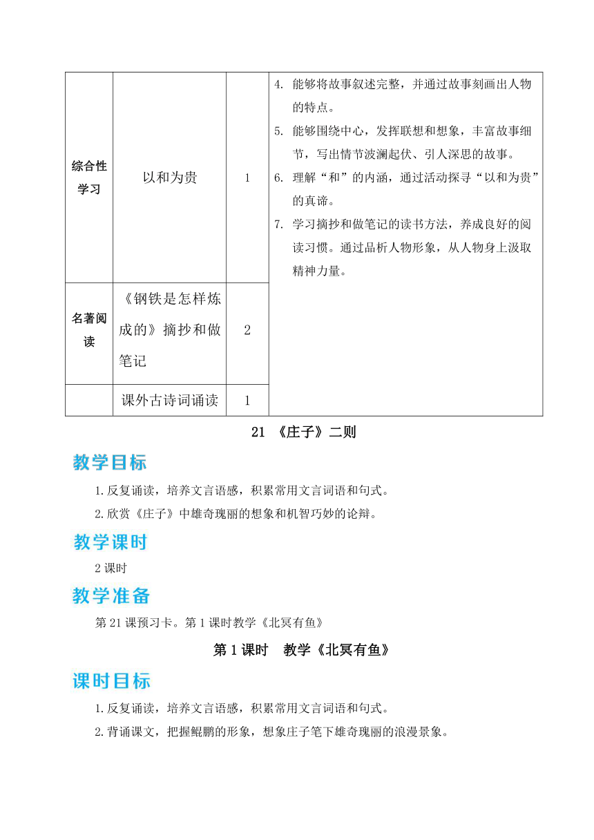 八年级语文下册第六单元精品教案