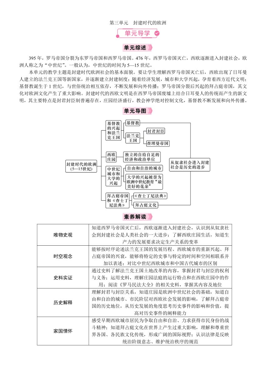 第7课 基督教的兴起和法兰克王国 教案（2022新课标）