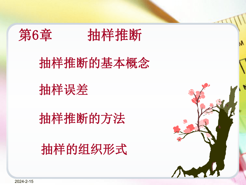 第6章抽样推断 课件(共77张PPT)《统计学基础（第4版）》同步教学（电子工业版）