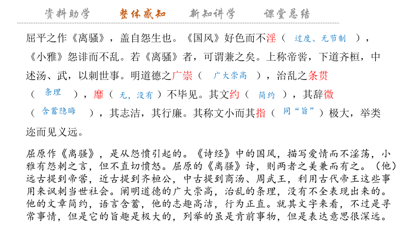 9 《屈原列传》课件(共40张PPT) 2023-2024学年高二语文部编版选择性必修中册