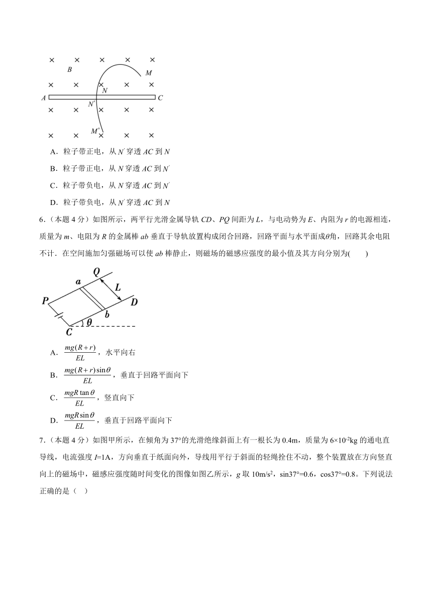 安徽省芜湖市繁昌区2023-2024学年高二上学期期末检测物理试题（含解析）