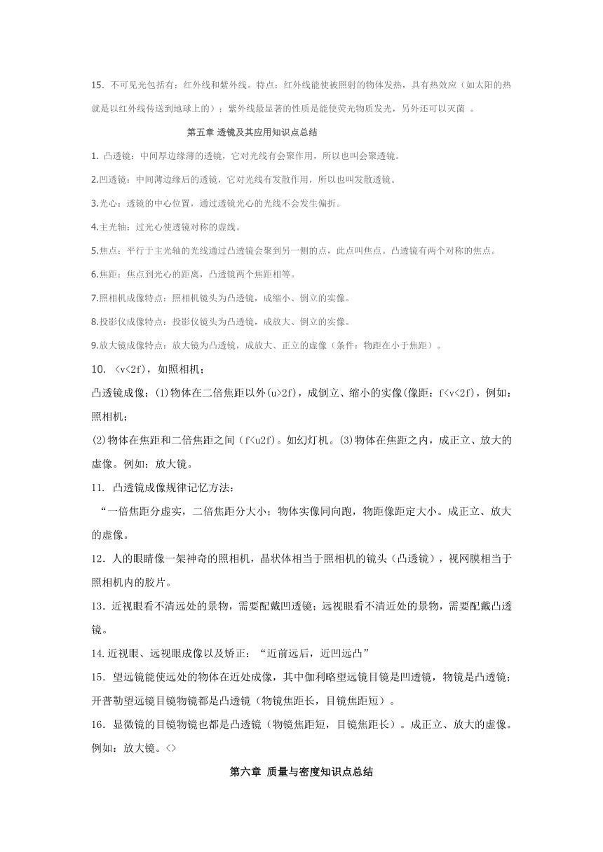 【2024中考总复习】初中物理中考知识点归纳汇总及公式大全 (pdf版，共21页)