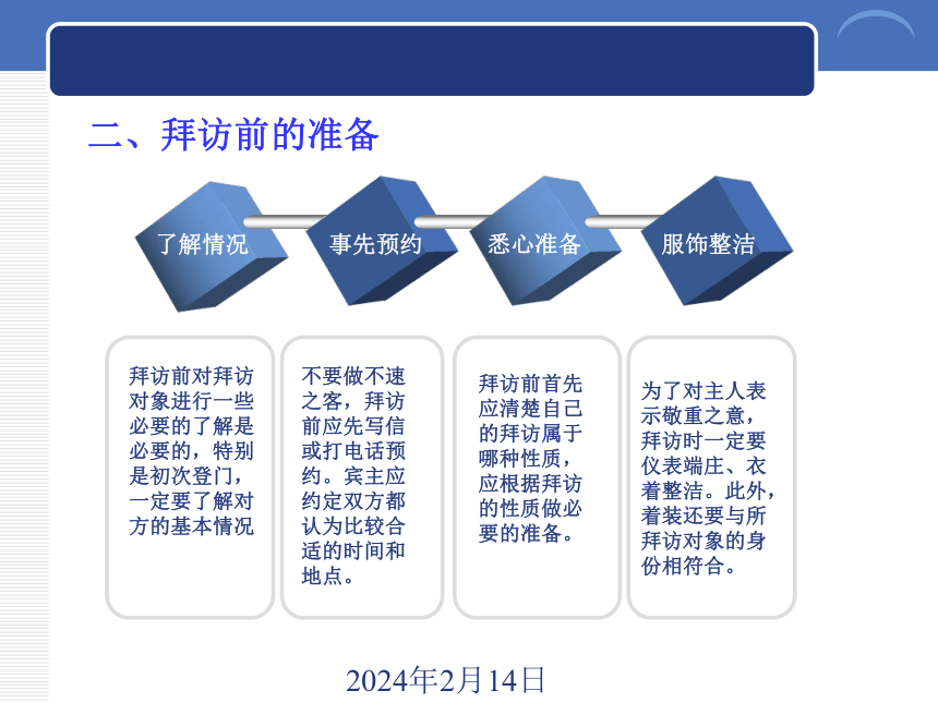 4.2拜访礼仪 课件(共26张PPT)-《商务礼仪》同步教学（西南财经大学出版社）