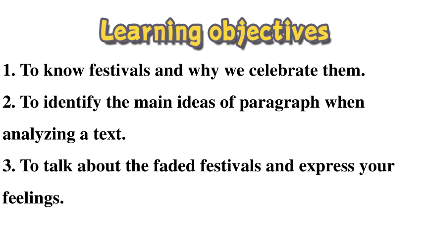 人教版（2019）  必修第三册  Unit 1 Festivals and Celebrations  Reading and Thinking课件(共20张PPT，内镶嵌音频)