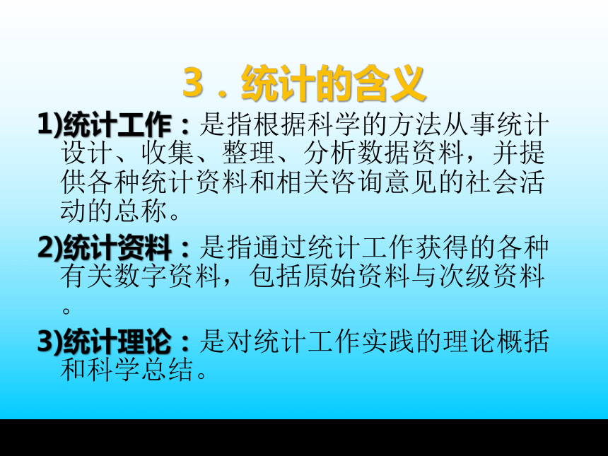 第1章 认识统计  课件(共21张PPT) -《统计学基础与应用》同步教学（高教版）