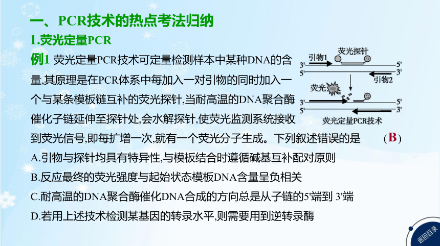 高考生物二轮复习微专题9　PCR技术的热点考法归纳及融合基因的原理和应用(共31张PPT)