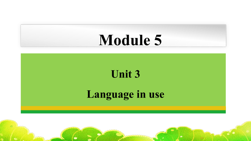 Module 5  Cartoons Unit 3  Language in use 课件 2023-2024学年初中英语外研版八年级下册（32张PPT含音频）