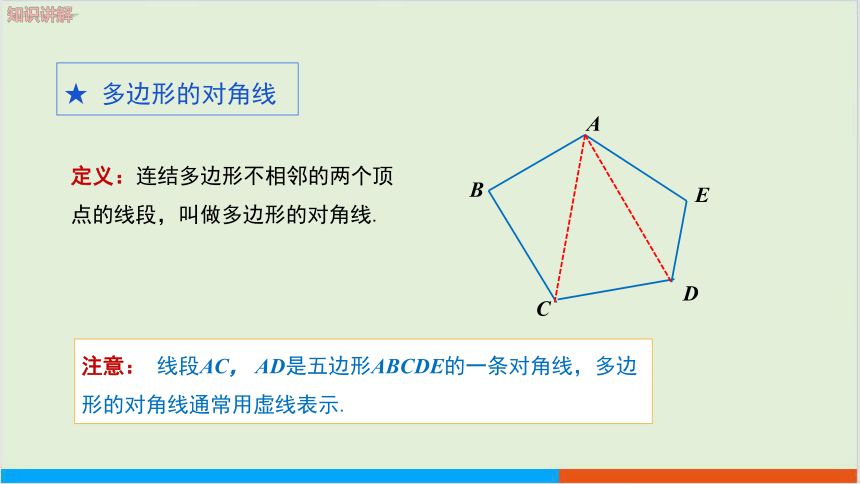9.2多边形的内角和与外角和（第1课时多边形的内角和） 教学课件--华师大版初中数学七年级（下）