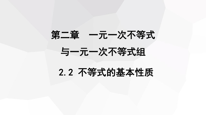 2.2 不等式的基本性质  课件(共14张PPT) 2023-2024学年初中数学北师大版八年级下册