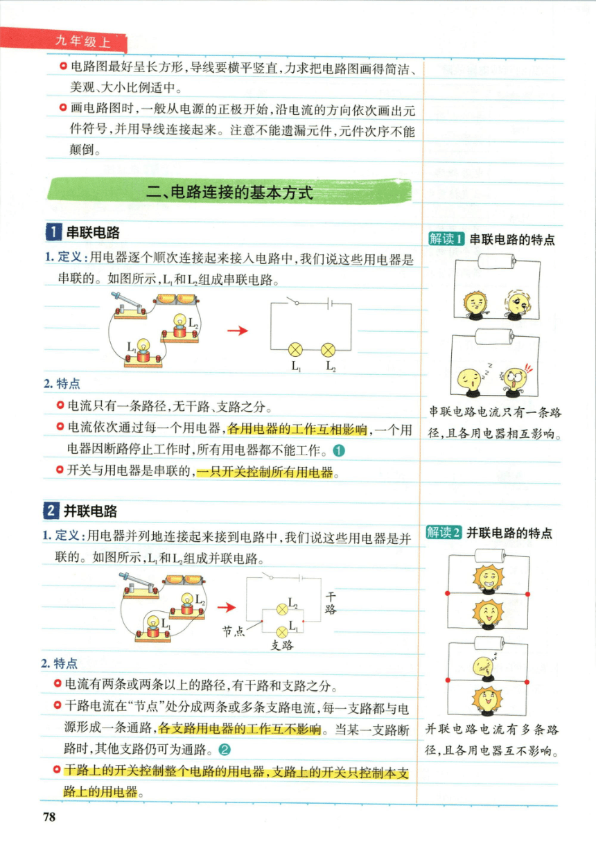 【学霸秘籍】九(全) 第13章 电路初探-苏科版物理-尖子生创优课堂笔记（pdf版）