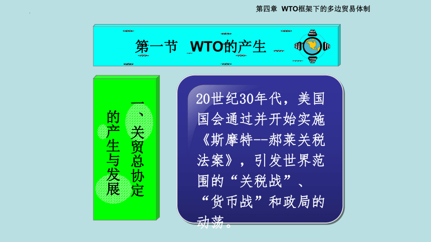 第四章第一节 WTO的产生 课件(共20张PPT)-《国际贸易理论与政策》同步教学（高教版 第二版）