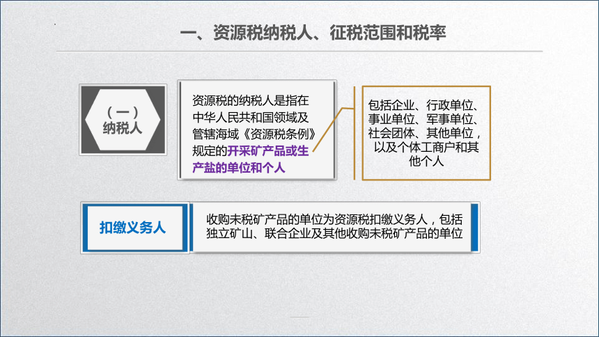 学习任务7.8 资源税会计 课件(共33张PPT)-《税务会计》同步教学（高教版）