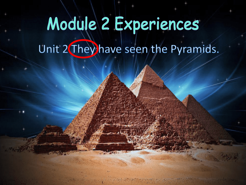 Module 2 Experiences Unit 2 They have seen the Pyramids. 课件（外研版八年级下册）