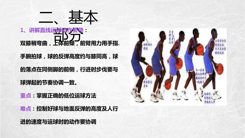 人教版体育六年级上册篮球-行进间高低运球 课件(共23张PPT)