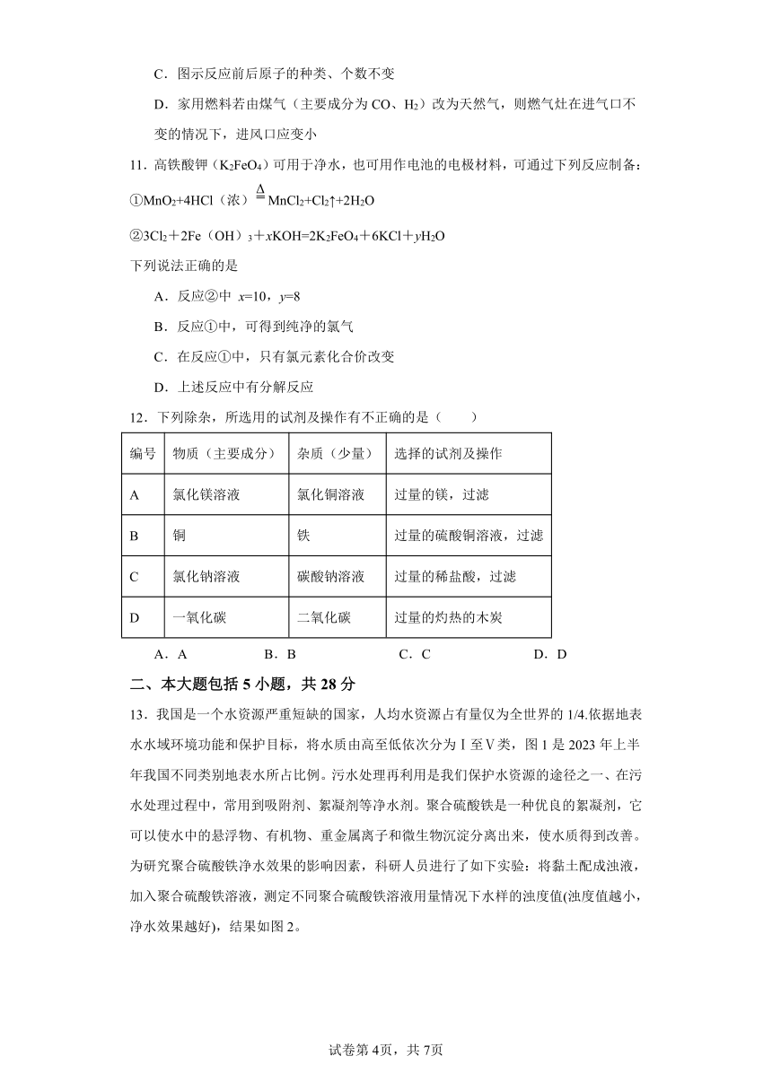 安徽省滁州市定远县阳光学校2023-2024学年下学期九年级开学模拟检测化学试题三（含解析）