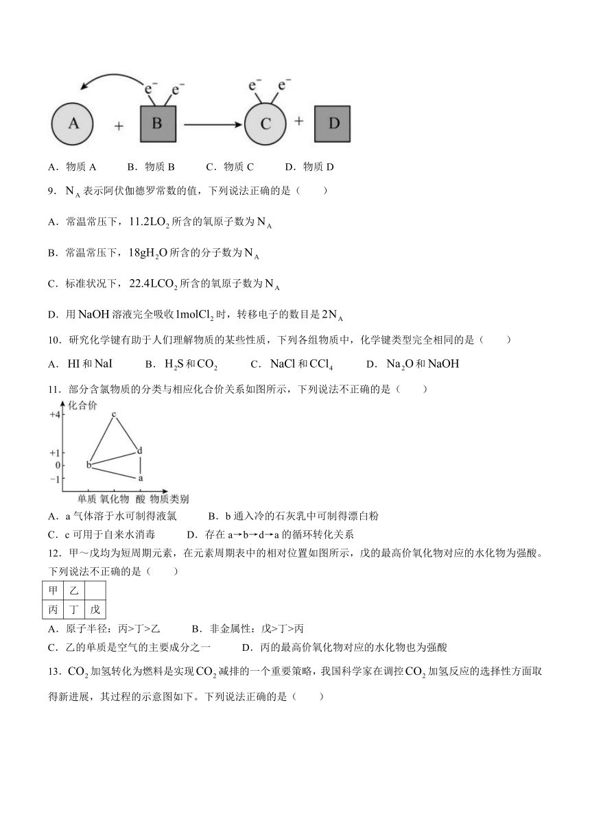 广东省深圳市龙华区2023-2024学年高一上学期1月期末学业质量监测化学试题（含答案）