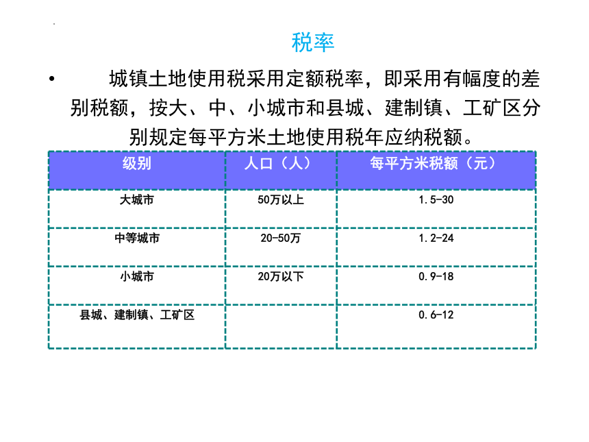 7.3城镇土地使用税 课件(共23张PPT)-《纳税实务》同步教学（高教版）