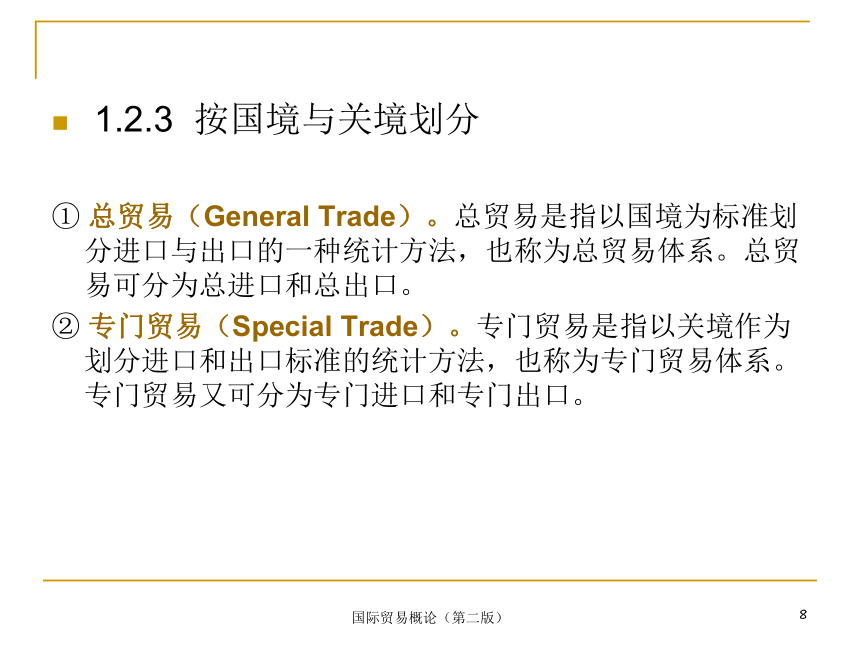 单元一  国际贸易基础知识 课件(共24张PPT)-《国际贸易概论（第3版）》同步教学（电子工业出版社）