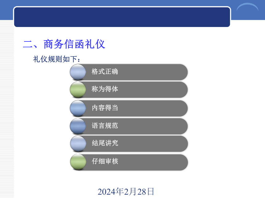 6.3商务文书礼仪 课件(共16张PPT)《商务礼仪》同步教学（西南财经大学出版社）