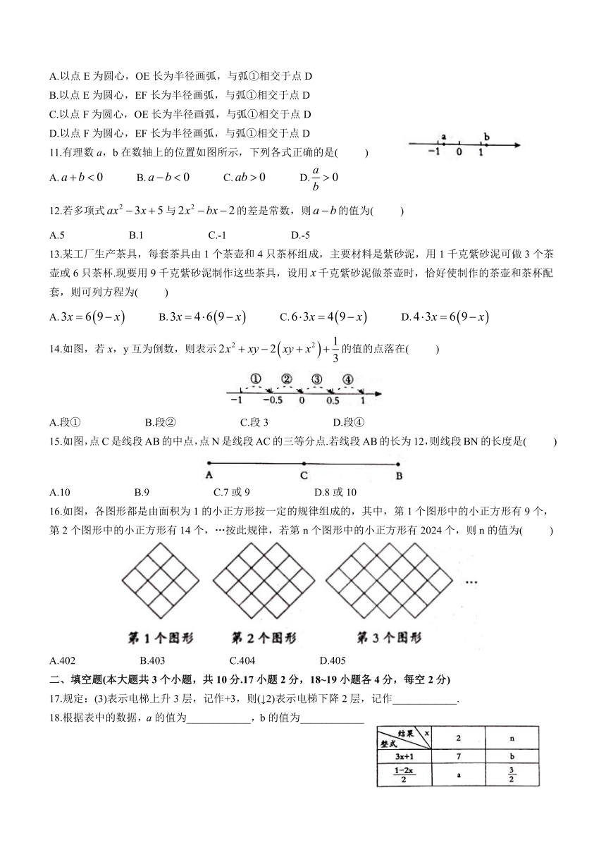 河北省邯郸市武安市冶陶中学2023-2024学年七年级上学期期末数学试题(含答案)