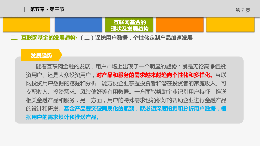 5.2互联网基金的现状及发展趋势 课件(共19张PPT)《互联网金融》（上海交通大学出版社）