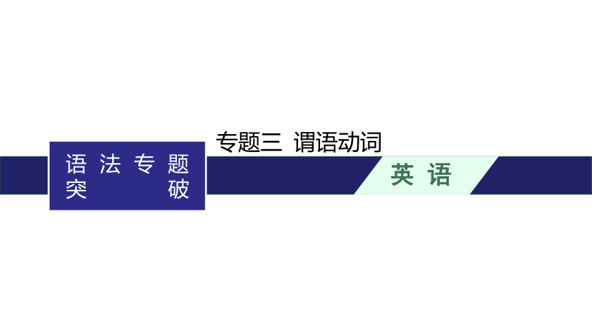 2024届北师版高考英语二轮复习语法专题三谓语动词课件(共45张PPT)